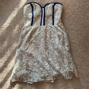 Pins and Needles strapless lace mini dress
